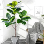 76-135 cm（53.1in）Artificial Magnolia Tree Rubber Fig Plants for Outdoor Patio Garden Balcony Indoor Home And Office Decorations - Image 2