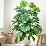 60-103cm Artificial Monstera deliciosa Pothos Alocasia Leaf Fake Plant Ornamental Festive Home Office Decoration - Image 5