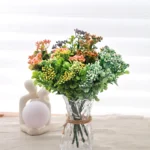 Vibrant 7 Fork Berry Artificial Flower for Elegant Decor - Image 3
