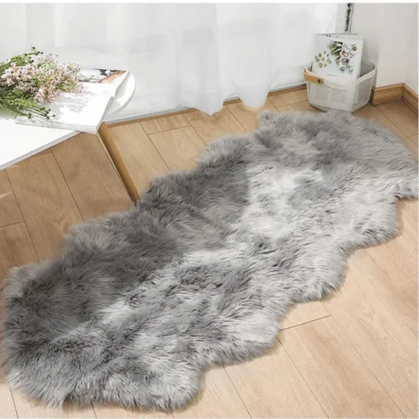 40/180CM Soft Sheepskin Bedroom Carpet Imitation Wool Pad Bedside Rugs Sofa Cushion Rugs Living Room Fluffy Hairy Fur Carpet