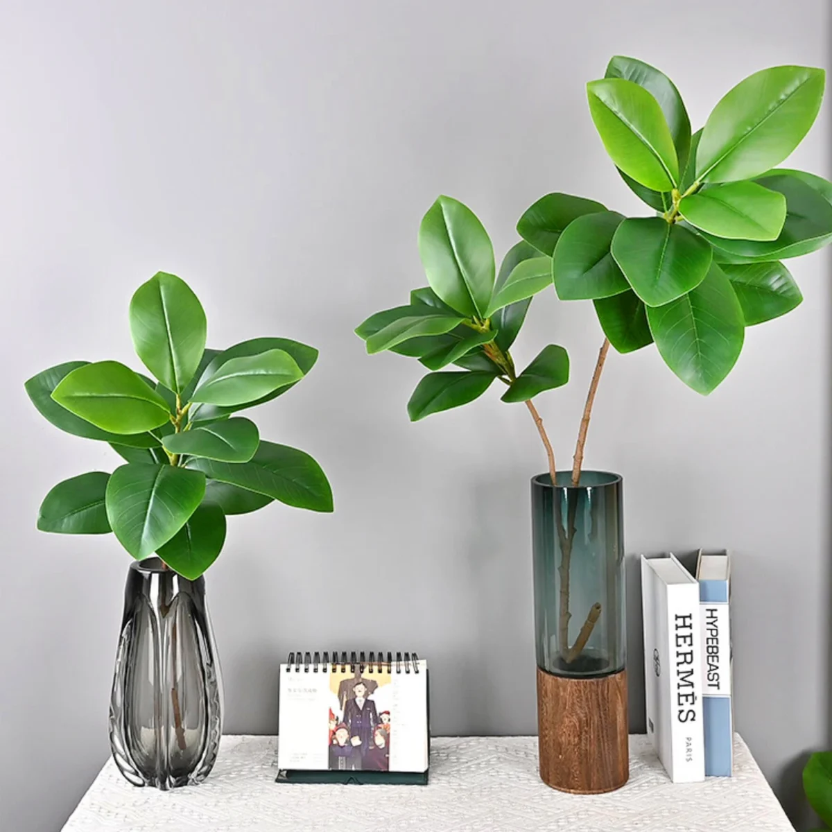 76-135 Cm（53.1In）Artificial Magnolia Tree Rubber Fig Plants For Outdoor Patio Garden Balcony Indoor Home And Office Decorations - Image 7