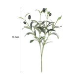 Lifelike Olive Leaves Branch - 1 or 3 Pcs for Elegant Decor - Image 7