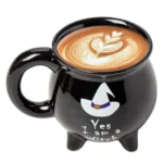 Cauldron Mug Halloween Witch Brew Mugs Beverage Cups Spooky Drinkware for Hot Cold Drink Tea Latte Juice Tabletop Kitchen Office - Image 3