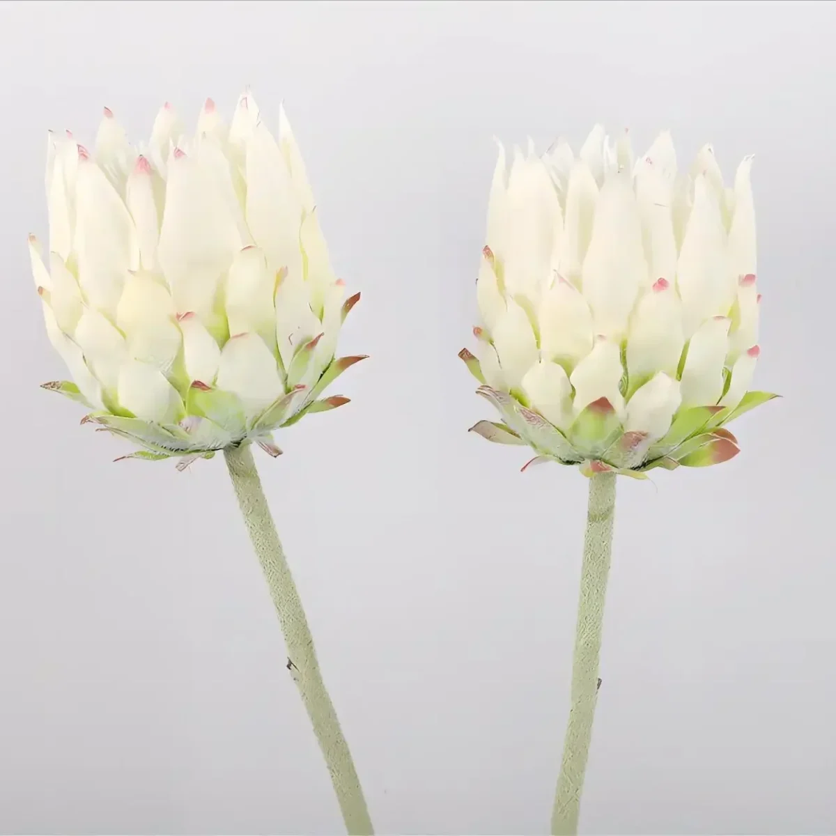 Artificial High-End Single Nordic Flocking Artichoke Flower Home Decoration Wedding Photography Props Garden Decoration - Image 5
