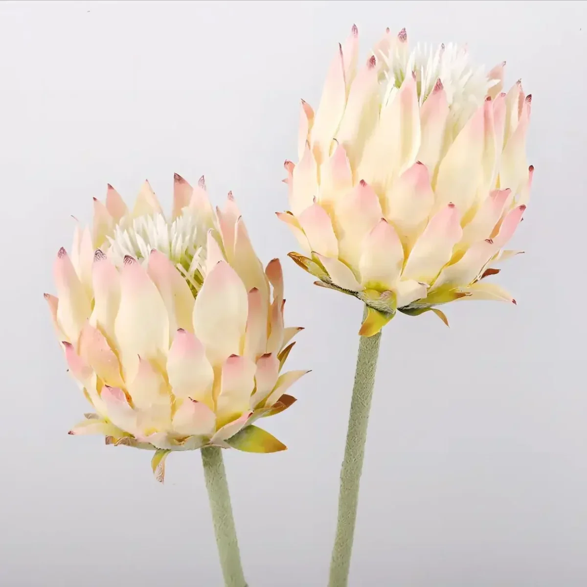 Artificial High-End Single Nordic Flocking Artichoke Flower Home Decoration Wedding Photography Props Garden Decoration - Image 4