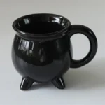 Witches Brew Cauldron Mug - Enchanting Black Ceramic Delight - Image 5