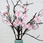123cm Artificial 6-head Feel Magnolia, Home Hotel Flower Arrangement Decoration Single High-branch Magnolia