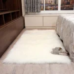 Luxurious White Faux Fur Sheepskin Rug for Chic Home Elegance - Image 6