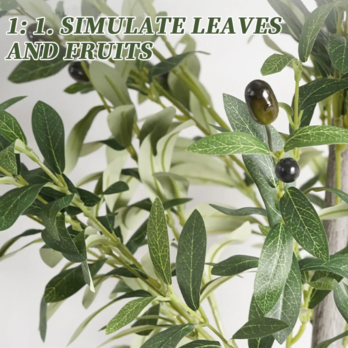 Artificial Olive Tree 120/150/180Cm Room Decoration Detachable Artificial Decorative Plants With Fruit For Home Garden Decor - Image 3