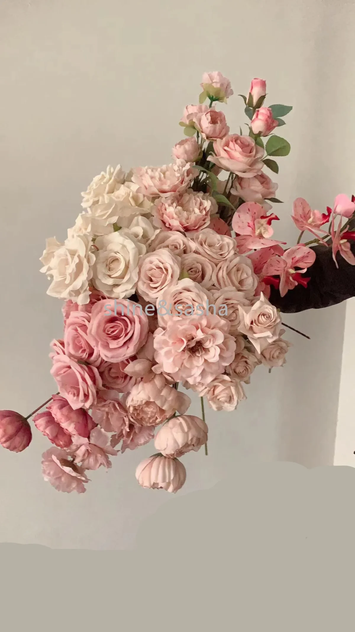 Wedding Decor Rose Dusty Pink Blush Nude Light Coffee Rice White Artificial Rose Flower Row Road Guide Flower S Dropshipping - Image 6