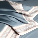 Premium 1000TC Egyptian Cotton Luxury Embroidery Hotel Style 4Pcs Bedding Set Duvet Cover Set Flat/Fitted Bed Sheet Pillowcases - Image 5