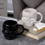 Skull Design Porcelain Mug: Unique 580-600 ml Drinkware Delight - Image 5