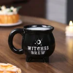 Witches Brew Cauldron Mug - Enchanting Black Ceramic Delight - Image 7