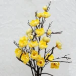 123cm Artificial 6-head Feel Magnolia, Home Hotel Flower Arrangement Decoration Single High-branch Magnolia - Image 3