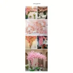 Lifelike Cherry Blossom Silk Flowers for Elegant Home Decor - Image 3