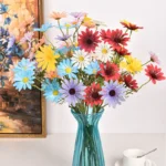 3/5/10Pcs Artificial White Daisy Flower Bouquet DIY Vase Home Garden Living Room Decoration Wedding Party Silk Fake Flowers - Image 5