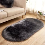 Plush Oval Sheepskin Rugs – Cozy Elegance for Every Room - Image 2