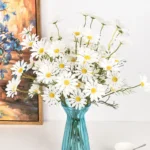 3/5/10Pcs Artificial White Daisy Flower Bouquet DIY Vase Home Garden Living Room Decoration Wedding Party Silk Fake Flowers - Image 3