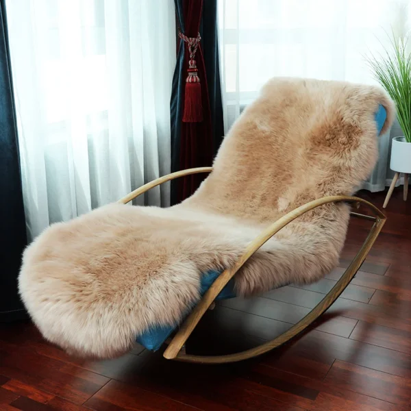 Shaggy White Fur Rug Bedroom Soft Fluffy Faux Sheepskin Area Rugs Washable Plush Bedside Carpet for Living Room Sofa Decor