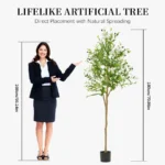 Artificial Olive Tree 120/150/180cm Room Decoration Detachable Artificial Decorative Plants With Fruit For Home Garden Decor - Image 5