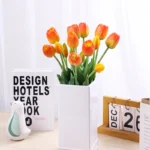 5pcs Artificial Tulips Flowers Real Touch Pink High Quality Luxury Silicone Fake Flower Home Room Wedding Decoration Bride Bouqu - Image 3