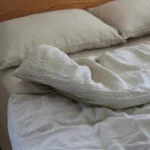 Pure Linen Bedding Set with Button Duvet Cover Bed Sheet Pillowcase Bedsheet Solid Color Double Single King Queen Full Twin Size
