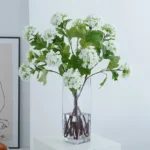 3 Heads Artificial Hydrangea Flowers Faux Hydrangea Bouquet for Wedding Bouquet Party Home Decor Baby Shower Centerpieces Tables - Image 2