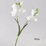 52Cm Jade Hairpin Artificial Flower Light Luxury Home Decoration Ornament Wedding Arrangement Flower White Crane Flower PU Feel - Image 6