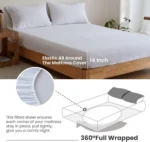Simple&Opulence 3/4 Pcs 100% Bed Linen Sheet Set Embroidery Washed Natural French Flax Soft Breathable Comforter Sheets Sets - Image 6