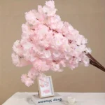 Lifelike Cherry Blossom Silk Flowers for Elegant Home Decor - Image 5