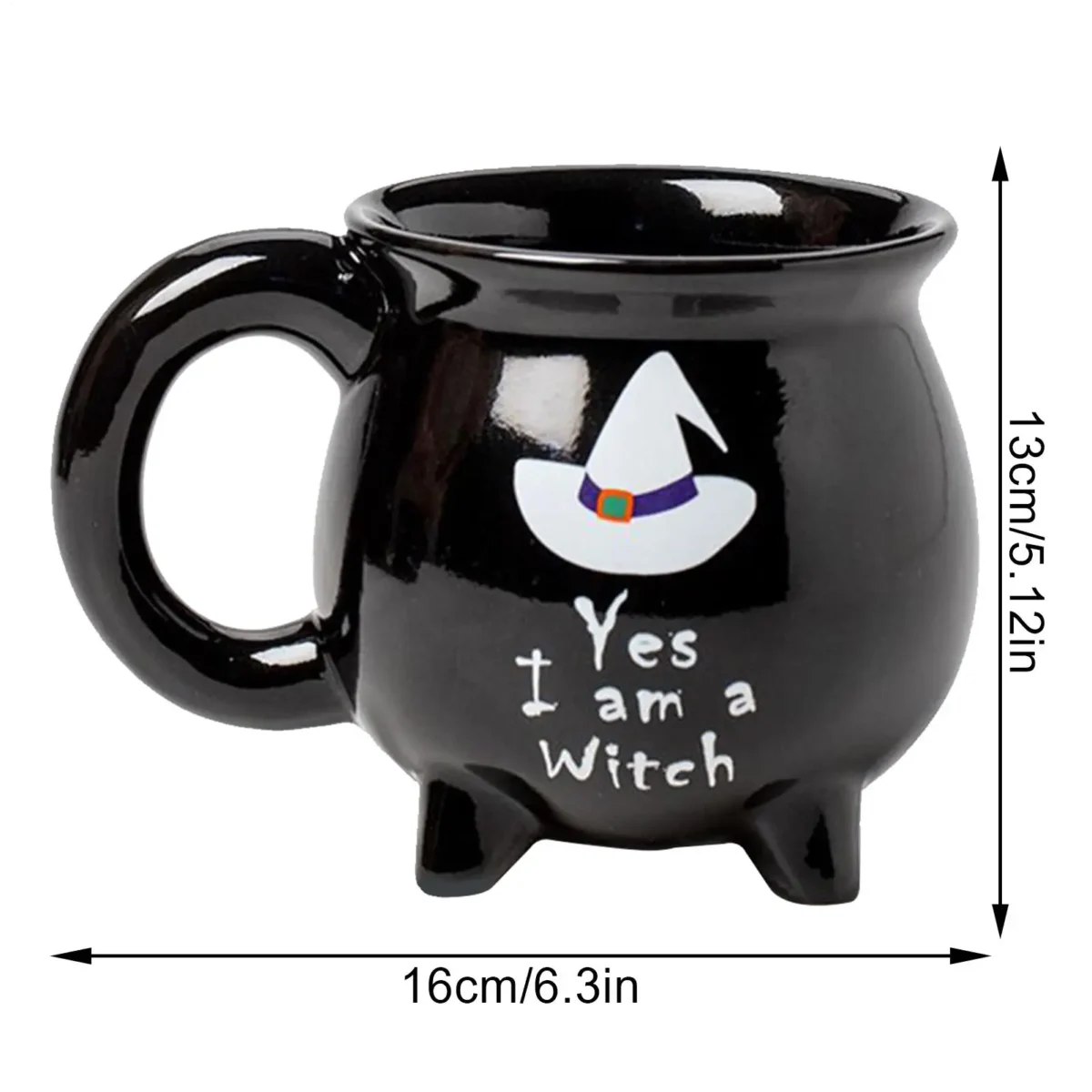 Cauldron Mug Halloween Witch Brew Mugs Beverage Cups Spooky Drinkware For Hot Cold Drink Tea Latte Juice Tabletop Kitchen Office - Image 6