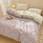 Serene Pastoral Cotton Duvet Cover - Luxurious 500 TC Comfort - Image 6