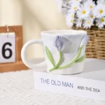 Embossed Rose Mug with High Aesthetic Value As A Practical Souvenir - Image 5