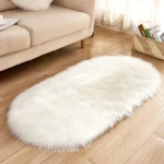 Plush Oval Sheepskin Rugs – Cozy Elegance for Every Room