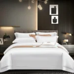 Luxurious 1400 TC Egyptian Cotton Bedding Set in White