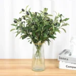 Lifelike Olive Leaves Branch - 1 or 3 Pcs for Elegant Decor - Image 5