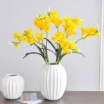 52Cm Jade Hairpin Artificial Flower Light Luxury Home Decoration Ornament Wedding Arrangement Flower White Crane Flower PU Feel - Image 2
