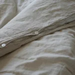 Pure Linen Bedding Set with Button Duvet Cover Bed Sheet Pillowcase Bedsheet Solid Color Double Single King Queen Full Twin Size - Image 3