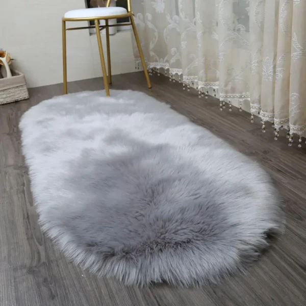 Super Soft Faux Sheepskin Sofa Stool Chair Cover Pad Rug / Shaggy Area Rugs