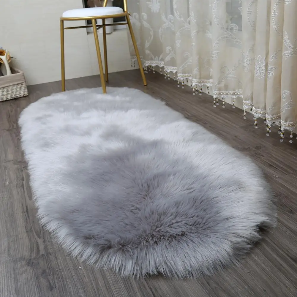 Kf-S8D7E251A22154Ff39908Cc9Ba7E5105Cr Luxurious Faux Sheepskin Rug - Cozy, Non-Slip Comfort Mat - Image 1