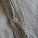 Pure Linen Bedding Set with Button Duvet Cover Bed Sheet Pillowcase Bedsheet Solid Color Double Single King Queen Full Twin Size - Image 4