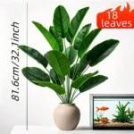 1pc 18 Leaves Artificial Plants Large Tropical Palm Tree Fake Banana Plants Leaves Real Touch for Home Garden Party Decor 2025 - Image 5