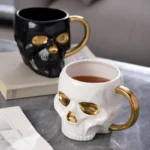 Skull Design Porcelain Mug: Unique 580-600 ml Drinkware Delight - Image 2