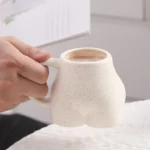 1 Pc Creativity Butt Decorative Coffee Mugs Ceramic Cup Heat Resistant Portable Wine Glass Travel Porcelain Mug 350ml Juice Cup - Image 3
