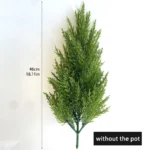 Green Artificial Small Pine Tree Living Room Front Door Corridor Terrace Green Plant Decoration Holiday Celebration Banquet Decoration Realistic Artificial Christmas Tree Does Not Include Pot - Image 4