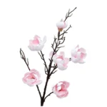 123cm Artificial 6-head Feel Magnolia, Home Hotel Flower Arrangement Decoration Single High-branch Magnolia - Image 6