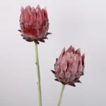 Artificial High-End Single Nordic Flocking Artichoke Flower Home Decoration Wedding Photography Props Garden Decoration - Image 3