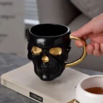 Skull Design Porcelain Mug: Unique 580-600 ml Drinkware Delight - Image 6