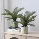 Artificial Potted Plant Greenery Fern Leaves Flowers Office Home Desktop Decoration Indoor Decoration Landscaping Restaurant