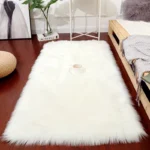 Living Room Fur Carpet Plush Soft Sheepskin Floor Mats Modern Home Decor Bedroom Blankets Imitation Wool Pad White Rugs Doormat - Image 2